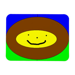 Lächelnder Gesichtsmagnet Magnet