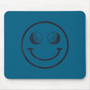 Lächelnder Golfball Männer Frauen Süßer Spieler Go Mousepad