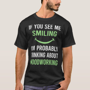 Lächelnder Holzbearbeitung Holzarbeiter T-Shirt