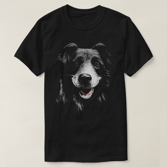 Lächelnder Hund-T - Shirt (Design vorne)