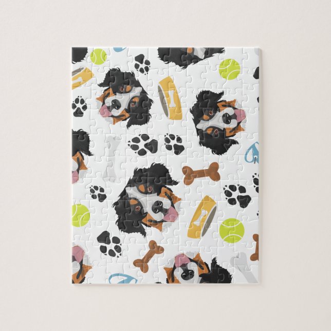 Lächelnder HundBernese Gebirgshund (Vertikal)