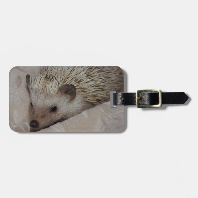 Lächelnder Igel Gepäckanhänger (Vorderseite horizontal)