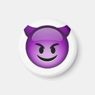 Lächelnder Imp - Emoji Magnet
