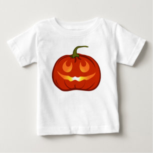 Lächelnder Kürbis Baby T-shirt