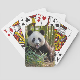 Lächelnder Panda-Porträt Spielkarten