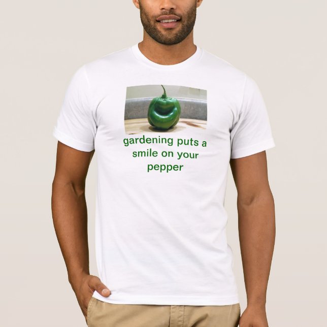 lächelnder Pfeffer T-Shirt (Vorderseite)