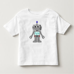 Lächelnder Roboter Kleinkind T-shirt