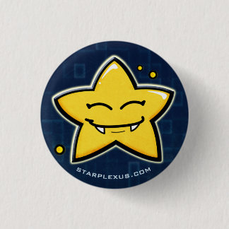 lächelnder Starletknopf Button