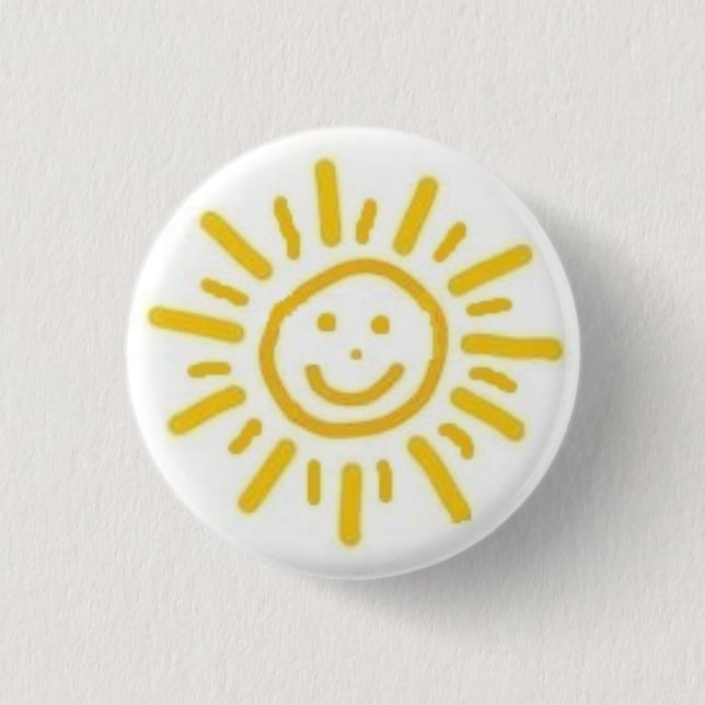 Lächelnder Sun Button (Vorderseite)