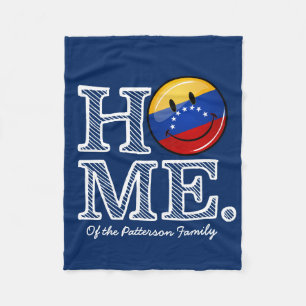 Lächelnder Venezualan FlaggeHousewarming Fleecedecke