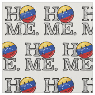 Lächelnder Venezualan FlaggeHousewarming Stoff