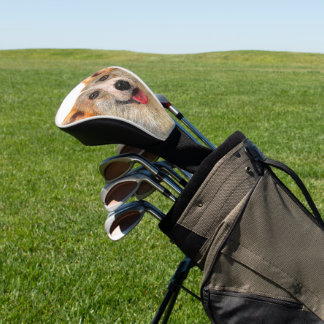 Lächelnder walisischer Corgi Pembroke Hund Golf Headcover