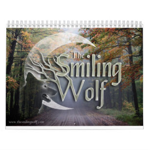 Lächelnder Wolf-Fotografie-Kalender Kalender