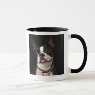 Lächelndes Boston Terrier Tasse