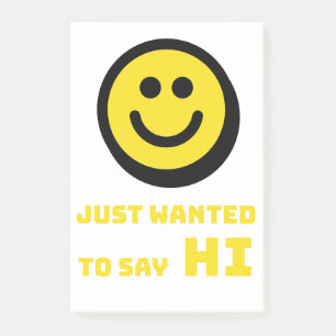 Lächelndes Design Post-it Klebezettel
