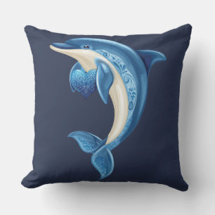 Lächelndes Dolphin Kissen