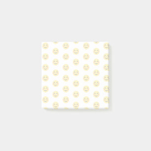 Lächelndes Emoji-Gesicht Post-it Klebezettel