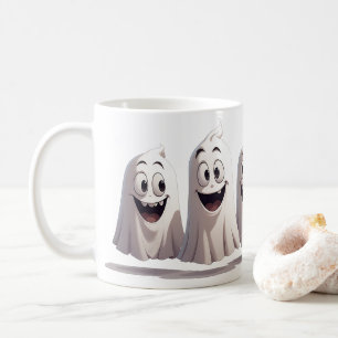 Lächelndes Geister-Trio zusammen für Halloween-Spa Kaffeetasse