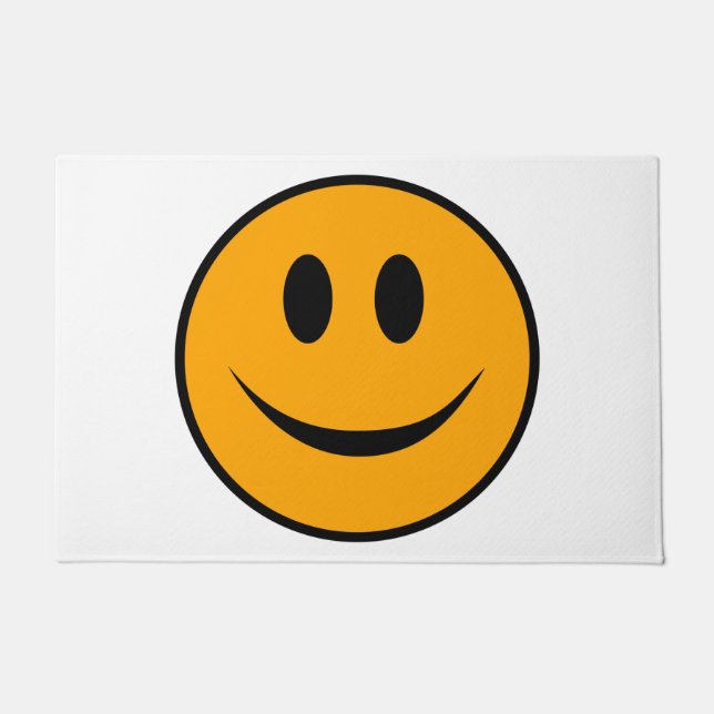 Lächelndes Gesicht Emoji Fußmatte (Vorderseite)