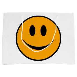 Lächelndes Gesicht Emoji Große Geschenktüte