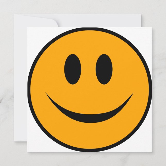 Lächelndes Gesicht Emoji Karte (Vorderseite)