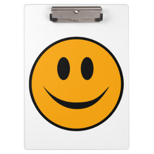 Lächelndes Gesicht Emoji Klemmbrett