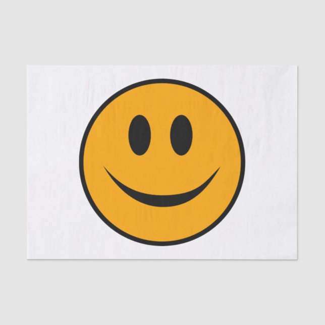 Lächelndes Gesicht Emoji Seidenpapier (Vorderseite)