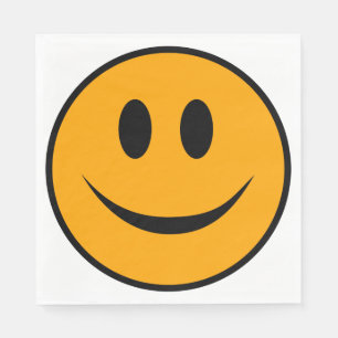 Lächelndes Gesicht Emoji Serviette