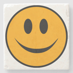 Lächelndes Gesicht Emoji Steinuntersetzer