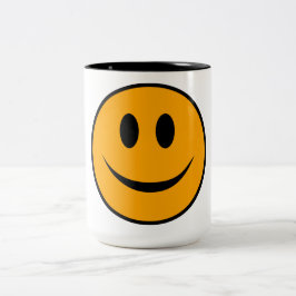 Lächelndes Gesicht Emoji Zweifarbige Tasse