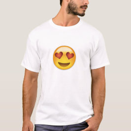 Lächelndes Gesicht mit Herz-geformten Augen Emoji T-Shirt