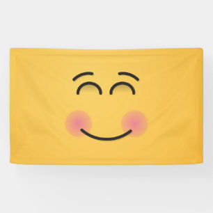 Lächelndes Gesicht mit lächelnden Augen Banner