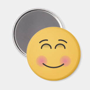 Lächelndes Gesicht mit lächelnden Augen Magnet