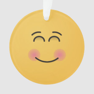 Lächelndes Gesicht mit lächelnden Augen Ornament