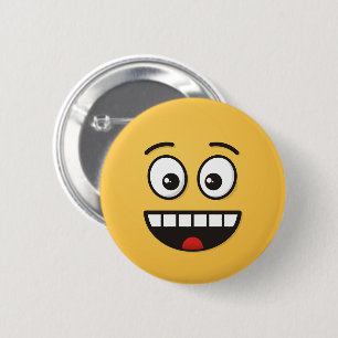 Lächelndes Gesicht mit offenem Mund Button
