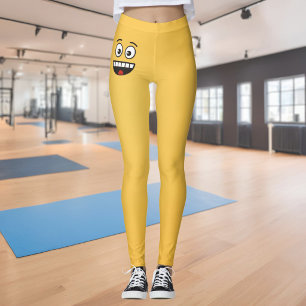 Lächelndes Gesicht mit offenem Mund Leggings