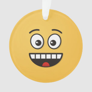 Lächelndes Gesicht mit offenem Mund Ornament