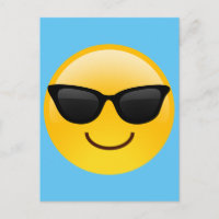 Lächelndes Gesicht mit Sonnenbrille Coole Emoji