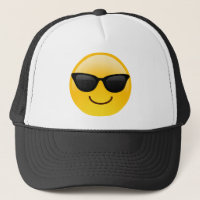 Lächelndes Gesicht mit Sonnenbrille Coole Emoji