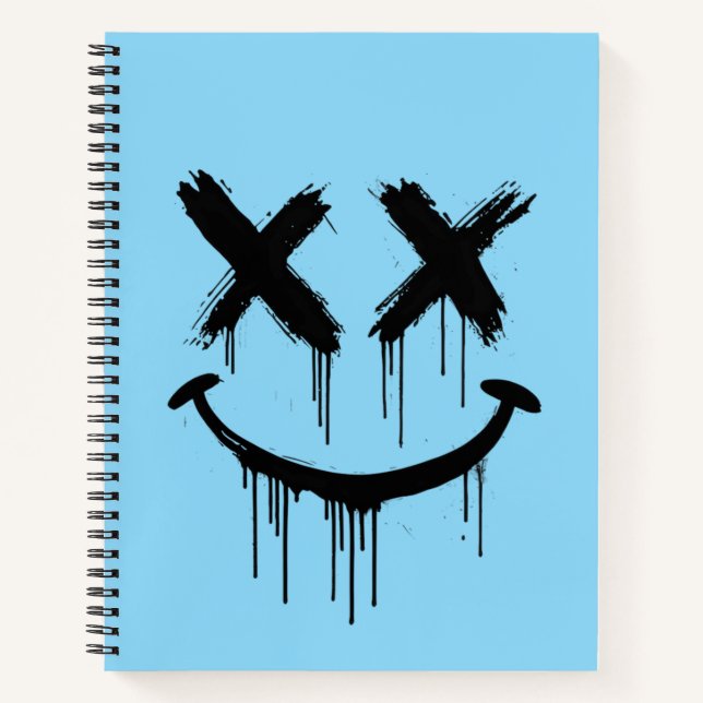 Lächelndes Gesicht. Notizbuch (Vorderseite)