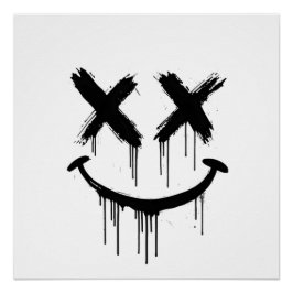 Lächelndes Gesicht. Poster