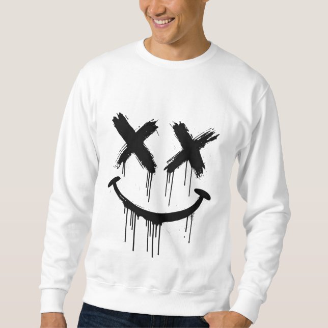 Lächelndes Gesicht. Sweatshirt (Vorderseite)