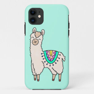 Lächelndes glückliches Alpaka-Cartoon zeichnend Ti Case-Mate iPhone Hülle