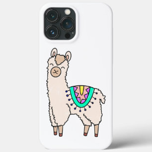 Lächelndes glückliches Alpaka-Cartoon zeichnend Ti Case-Mate iPhone Hülle
