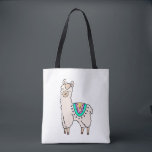 Lächelndes glückliches Alpaka-Cartoon zeichnend Ti Tasche<br><div class="desc">Llamas sind in diesen Tagen,  und dieses niedlich lächelnde Lama wird bald Ihr Herz gewinnen!</div>