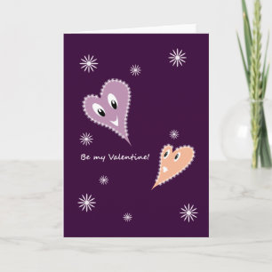 Lächelndes Herz Valentinstag Feiertagskarte