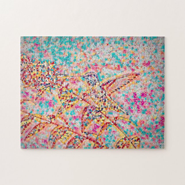 Lächelndes Hummingbird Jigsaw Puzzle (Horizontal)