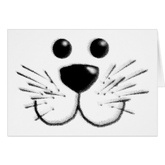 Lächelndes Katzengesicht (Vorderseite (Horizontal))