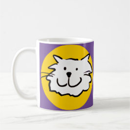 Lächelndes Katzengesicht Kaffeetasse