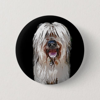 Lächelndes Kitz Briard Button